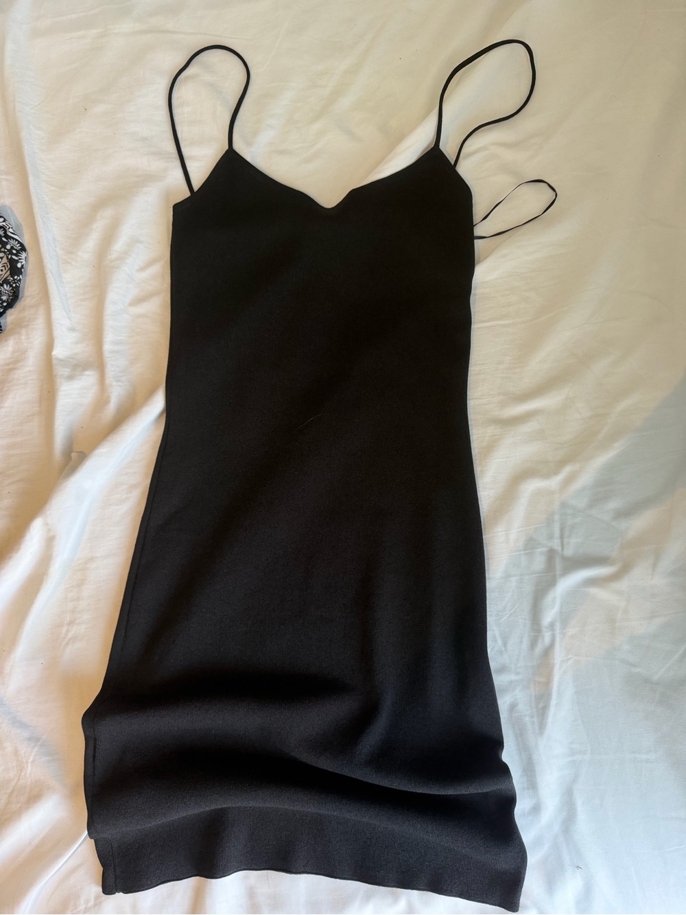 Classic Black Mini Dress with Spaghetti Straps